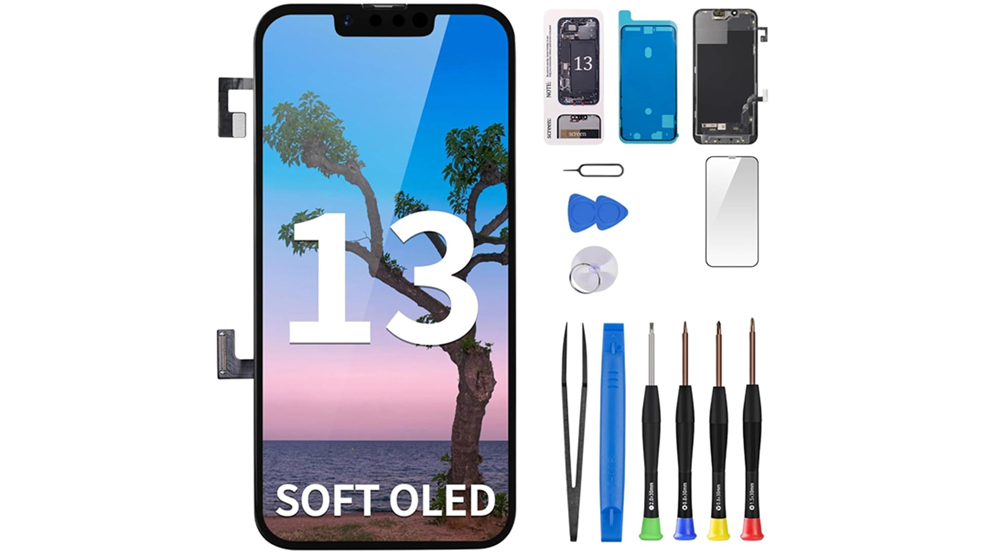 Amazon.com: CYKJGS [Soft OLED] for iPhone 13 Screen Replacement